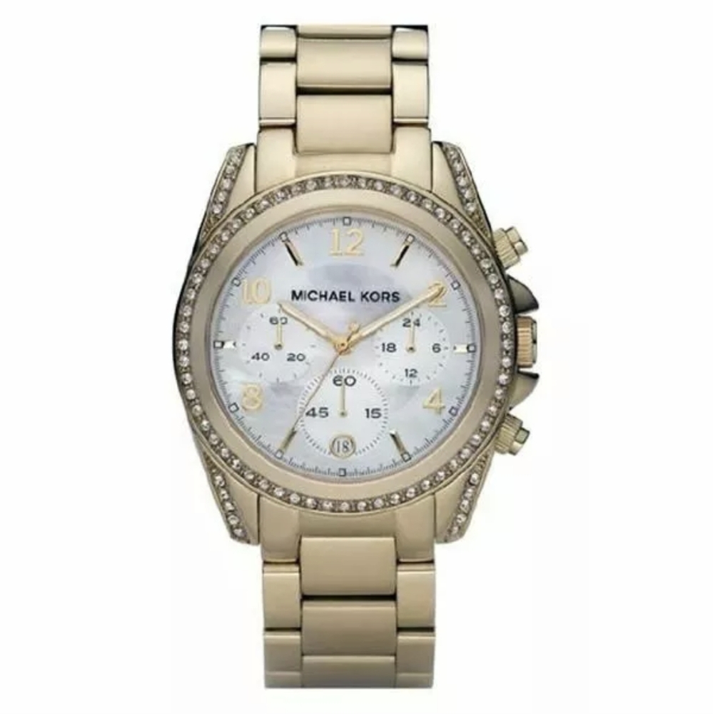 Michael Kors ‘Blair’ Mother of Pearl Watch Gold